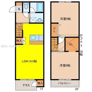 ウィングコート紫竹の間取り