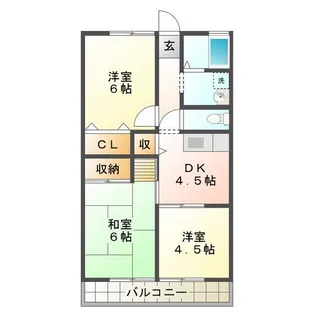 ベルメゾン194【2階】の間取り