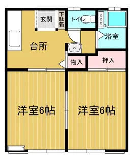 パナハイツさとみ【1階】の間取り