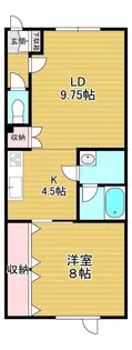 メゾン・ド・グラソン【1階】の間取り