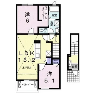 コアレスクA【2階】の間取り