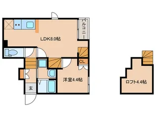 エクシア御井駅前【2階】の間取り
