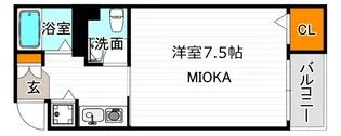 コレクション阿倍野【2階】の間取り
