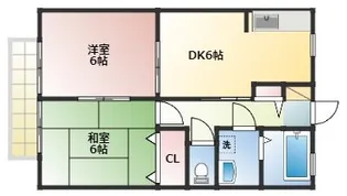 ディオン早出III【2階】の間取り