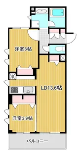 カーサ・スッド【2階】の間取り
