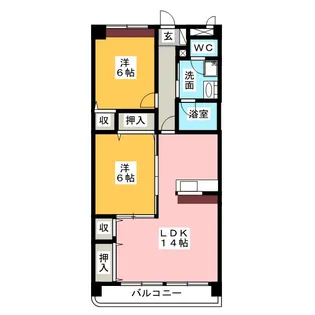 メゾン大門【2階】の間取り
