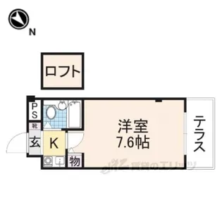 フラッツ郡山【1階】の間取り