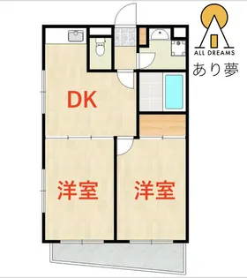ラ・メゾン山手2番館【3階】の間取り
