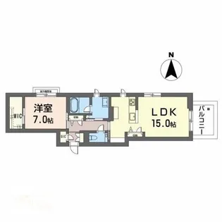 シャーメゾン上中野【2階】の間取り