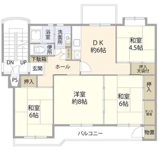 宮前平グリーンハイツ50号棟(021153)【4階】の間取り