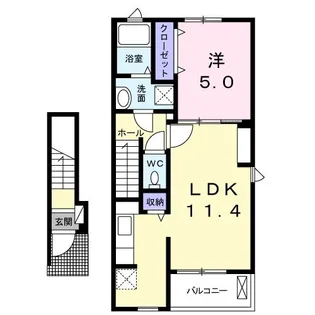 ポポラーレ III【2階】の間取り