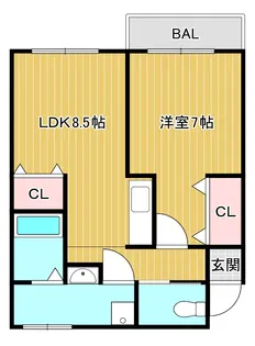 Fコーポ【2階】の間取り