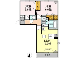 上徳I【3階】の間取り