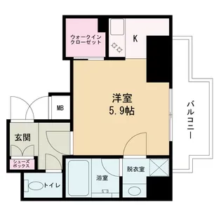 アスヴェル梅田北【3階】の間取り