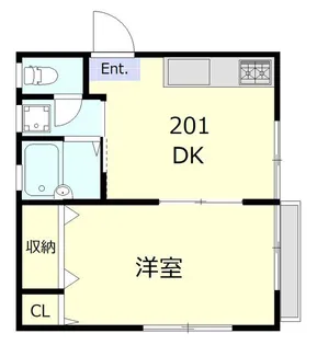 ルミナーレ東蒲田【2階】の間取り