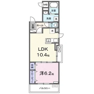 フィオーレカーサ【1階】の間取り