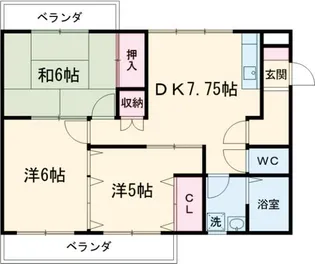 ヴィラ・コンフォール【1階】の間取り