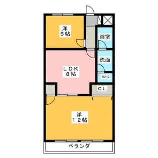 大恵第3マンション【1階】の間取り