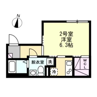 ベイルーム川崎新町【3階】の間取り