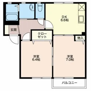 アペックスC【1階】の間取り