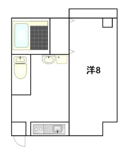 第35三共ハイツ【2階】の間取り