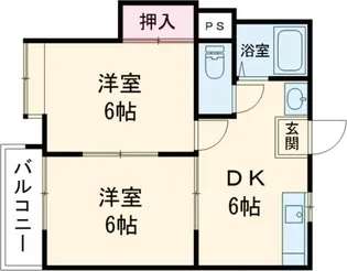 ファーストインプライムハウス I【1階】の間取り