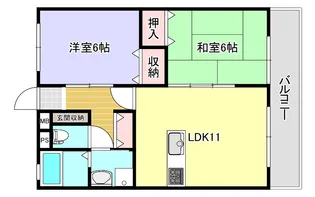 ランベストコート藤野【3階】の間取り