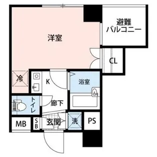 ABCステーションプラザ新宿中井【6階】の間取り