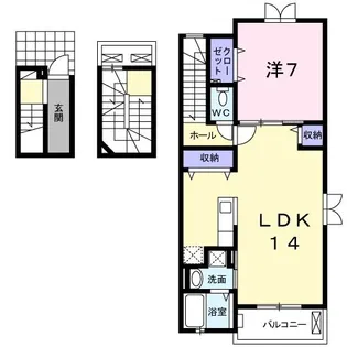 アヴァンタイム【3階】の間取り