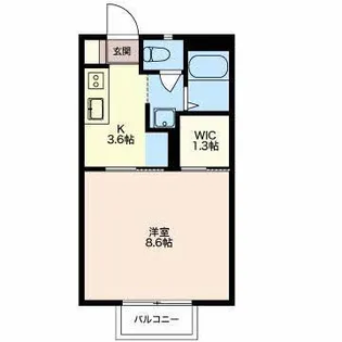 パティオS C【1階】の間取り