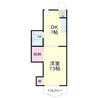 コーポエレガンス【2階】の間取り