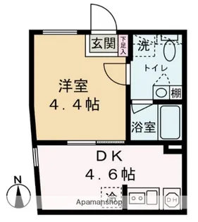 ガレット亀有【1階】の間取り
