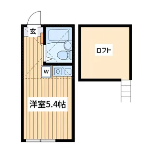 ユナイト和田町スウィーツアンサンブル【2階】の間取り