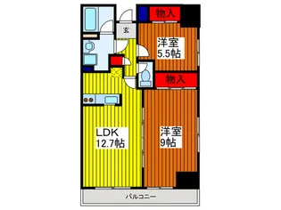 エスプラナード【10階】の間取り
