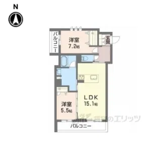 シャーメゾンプリンスコート【3階】の間取り