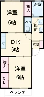 グリーンハイツ【2階】の間取り
