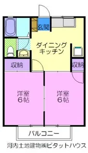 メープルハウスベル A【1階】の間取り