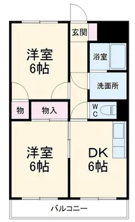 クローネ川口【3階】の間取り