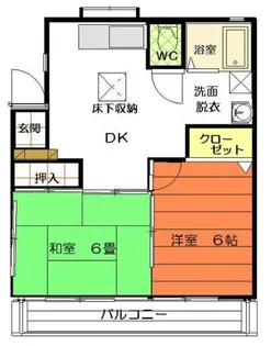 カームハイツ【2階】の間取り