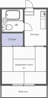サンハイツ本間【2階】の間取り