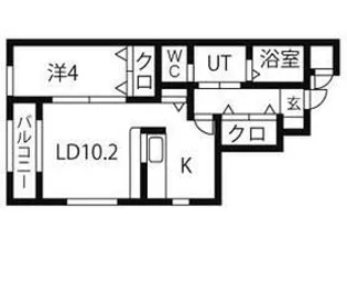 スプリングベル さやか【1階】の間取り