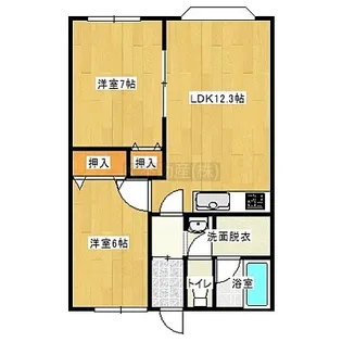 グランドコーポ大町【2階】の間取り
