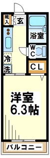 コーポオンタ 弊社管理物件【2階】の間取り