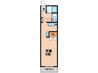 コーポエメラルド【1階】の間取り