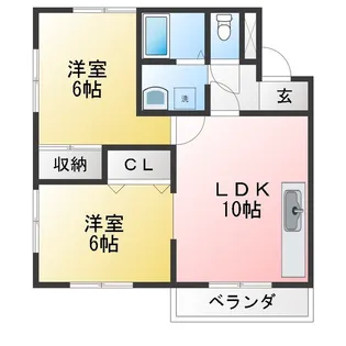 第3ノグチコーポ【2階】の間取り
