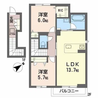 ShaMaison SAKURA【2階】の間取り