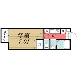 パセオグランデ臼井台【2階】の間取り