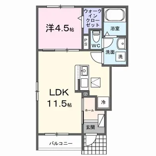 アーバンヒルズ 今治【1階】の間取り