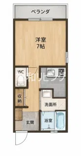 メゾンカルム【2階】の間取り