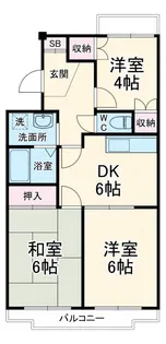 リブセンチュリー小手指【3階】の間取り